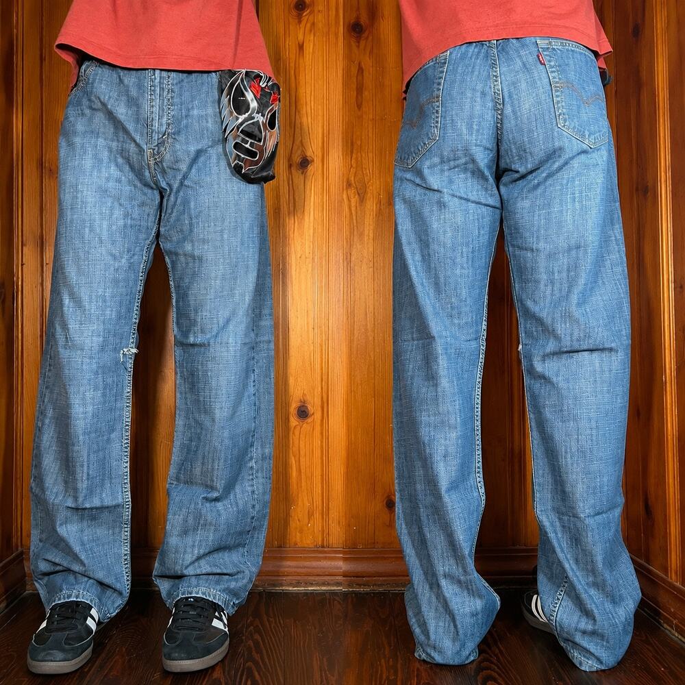 Levi's 36x32 Y2K 569 Jeans Blue Loose